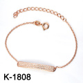 925 Silver Micro Pave Bracelet (BR-0168)